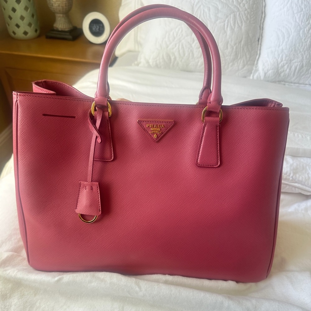 Prada Fuchsia Leather Tote